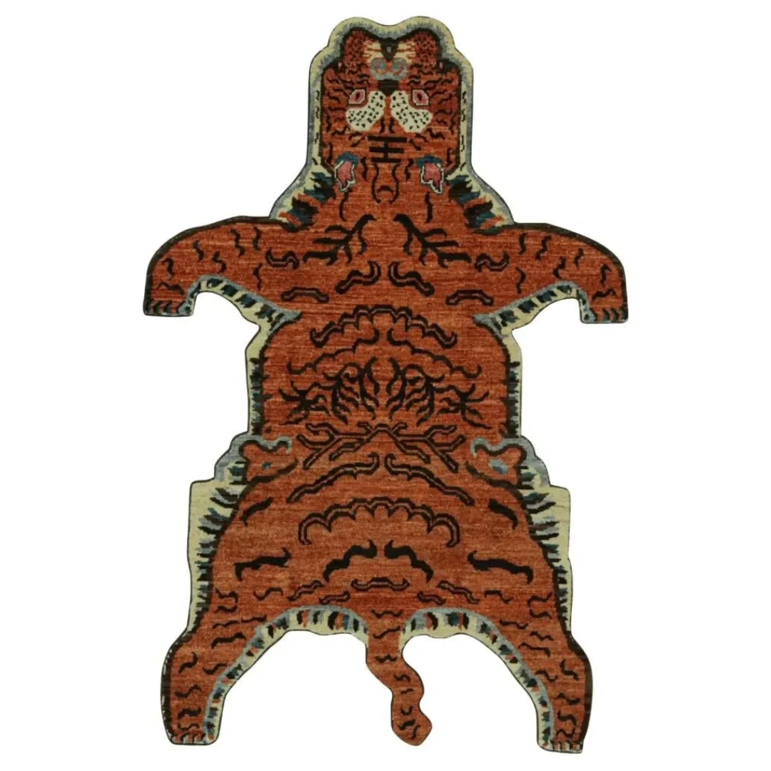 Modern “Tiger” Skin Irregular Shaped Rug