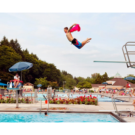 George Lange Boy Flying on Labor Day