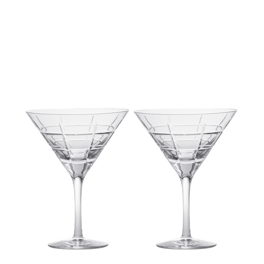 Orrefors Street Martini Glass (Set of 2)