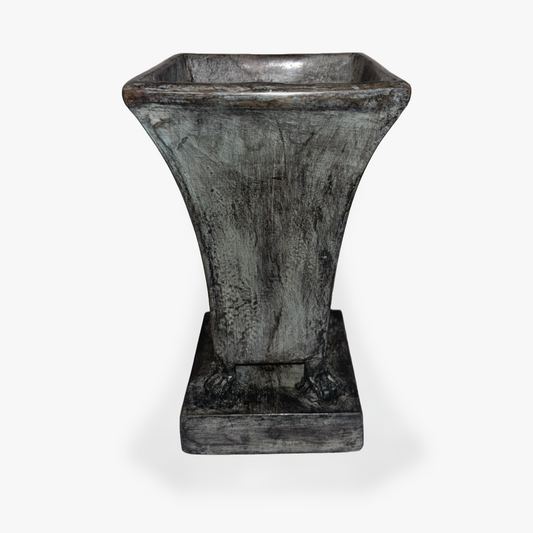 Patinated Bronze Footed Vase