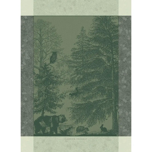 Animaux De La Foret Sapin Jacquard Kitchen Towel