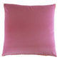 Rose Pink and Orange Velvet Box Pillow