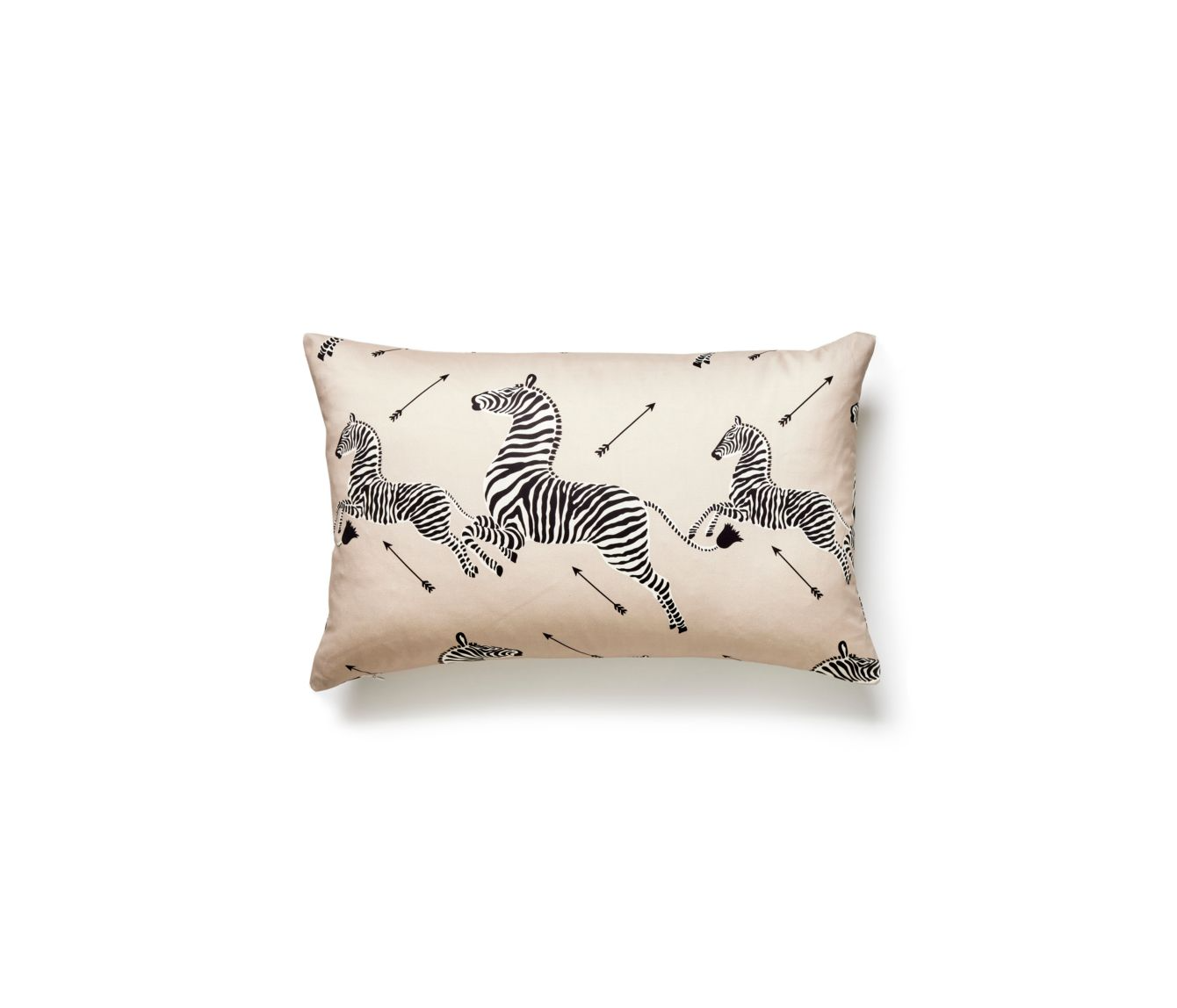 Scalamandre Zebras Petite Sand Lumbar Pillow