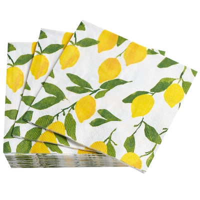 Annie Selke Lovely Lemons Cocktail Napkins