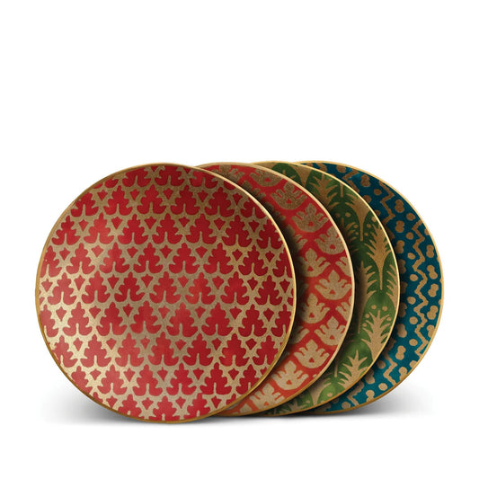 Set of 4 Fortuny Assorted Canape Plates