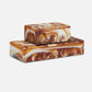 Made Goods Amber Swirled Boxes (Set of 2)