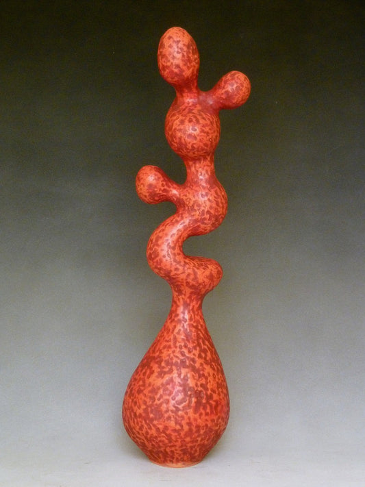 Joan Zagrobelny Red Growth Sculpture