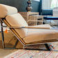 Thayer Coggin Cruisin' Lounge Chair in Camel Velvet