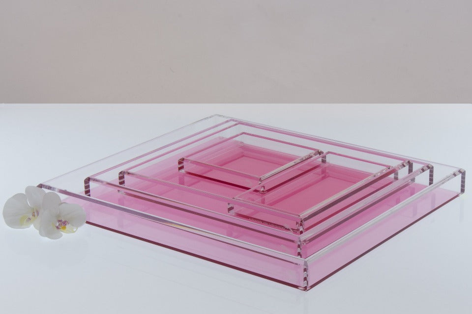 Alexandra Von Furstenberg Cocktail Medium Tray in Rose