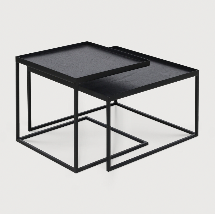 black square tray coffee table