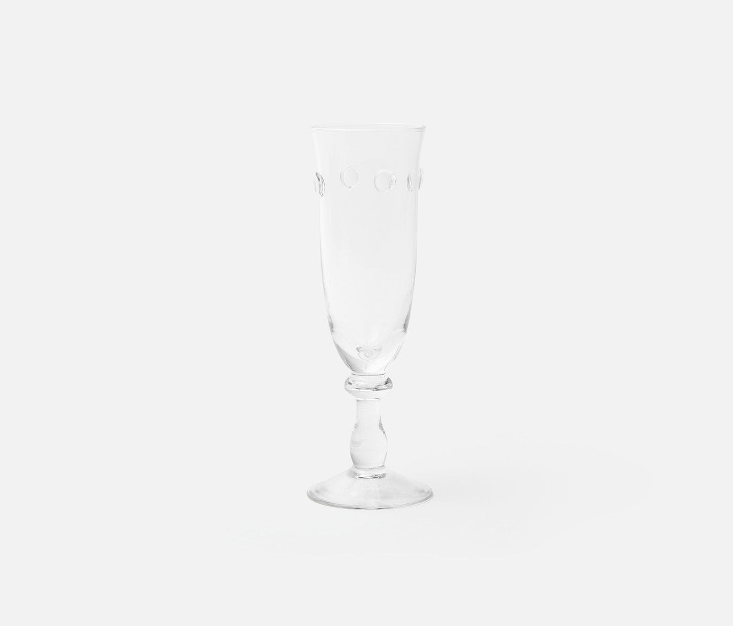 Blue Pheasant Lucia Clear Champagne Flutes Set of 4