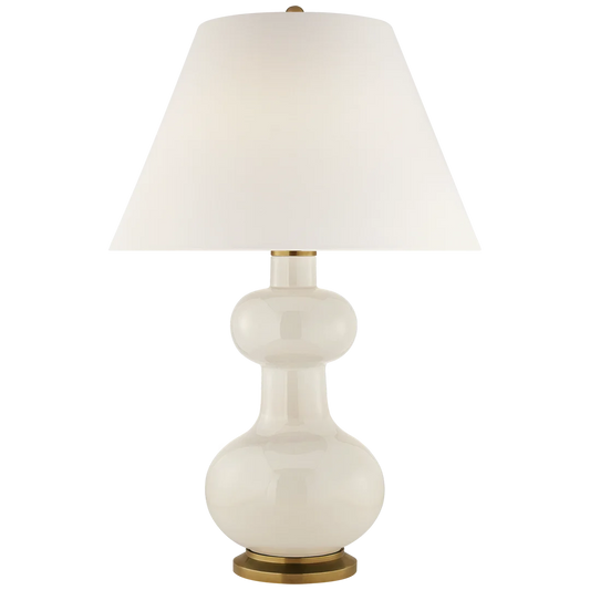 Visual Comfort Chambers Large Table Lamp in Ivory