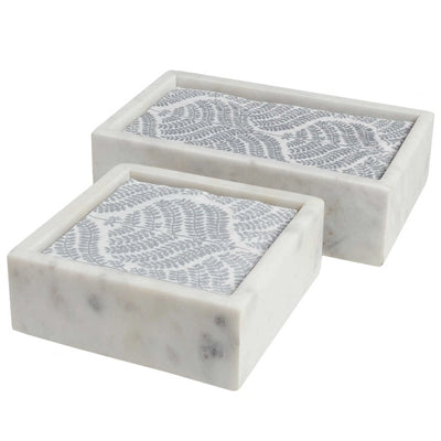 Annie Selke Marble Cocktail Napkin Holder