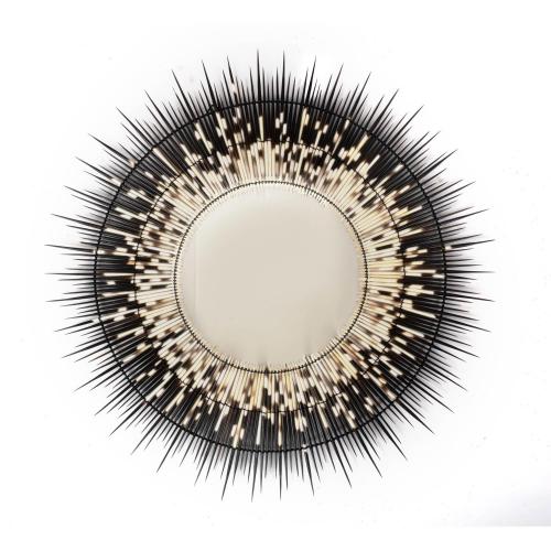 Ngala Trading Co. Porcupine Quill Round Mirror