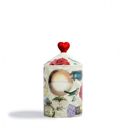 Maison La Bougie Rose Rouge Ceramic Candle